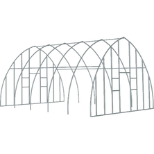 High Tunnel Greenhouse, Frame and End Panel Frame