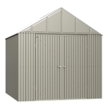 Arrow Elite Steel Storage Shed, 12x12, Cool Grey