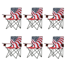 Quik Chair Stars & Stripes Folding Camp Chair - Pack of 6