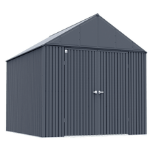 Arrow Elite Steel Storage Shed, 12x14, Anthracite