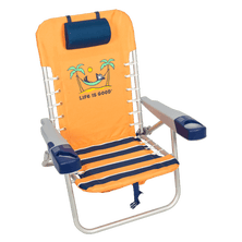 Life is Good® Canyon Orange Lace-up Backpack Beach Chair