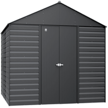 Arrow Select Steel Storage Shed, 14x14, Charcoal