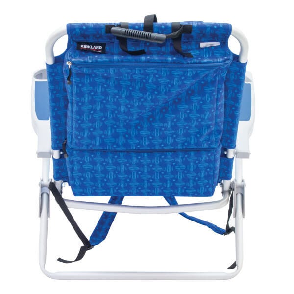Rio Beach Blue 4-Position Folding Backpack Beach Chair with Rio Beach Blue 4-Position Folding Backpack Beach Chair with