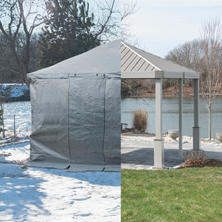 Universal Winter Gazebo Cover, 12 ft. x 12 ft. Grey