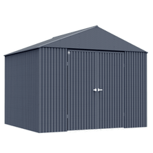 Arrow Elite Steel Storage Shed, 14x12, Anthracite