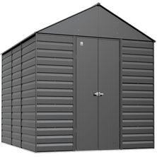 Arrow Select Steel Storage Shed, 14x17, Charcoal