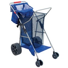 RIO Beach - Beach Cart Wonder Wheeler Deluxe - Textured Dark Blue