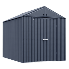 Arrow Elite Steel Storage Shed, 10x14, Anthracite