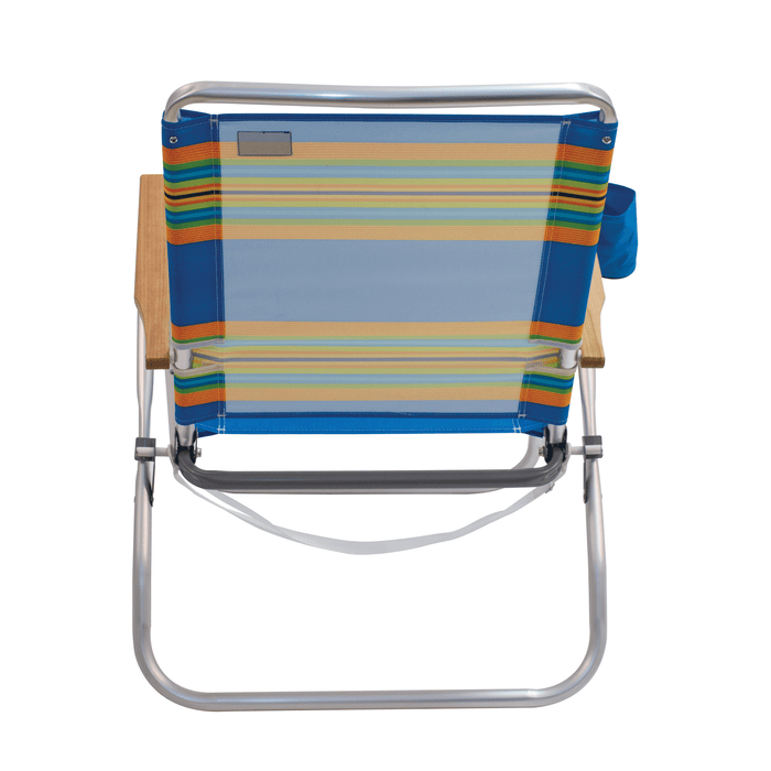 RIO Beach Multi-Striped Easy In-Easy Out Beach Chair - Pack of 4