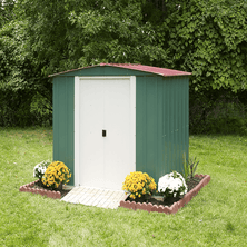 Arrow Dresden 8x6 ft. Green Metal Shed