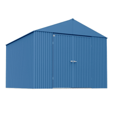 Arrow Elite Steel Storage Shed, 14x16, Blue Grey