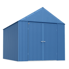 Arrow Elite Steel Storage Shed, 12x16, Blue Grey