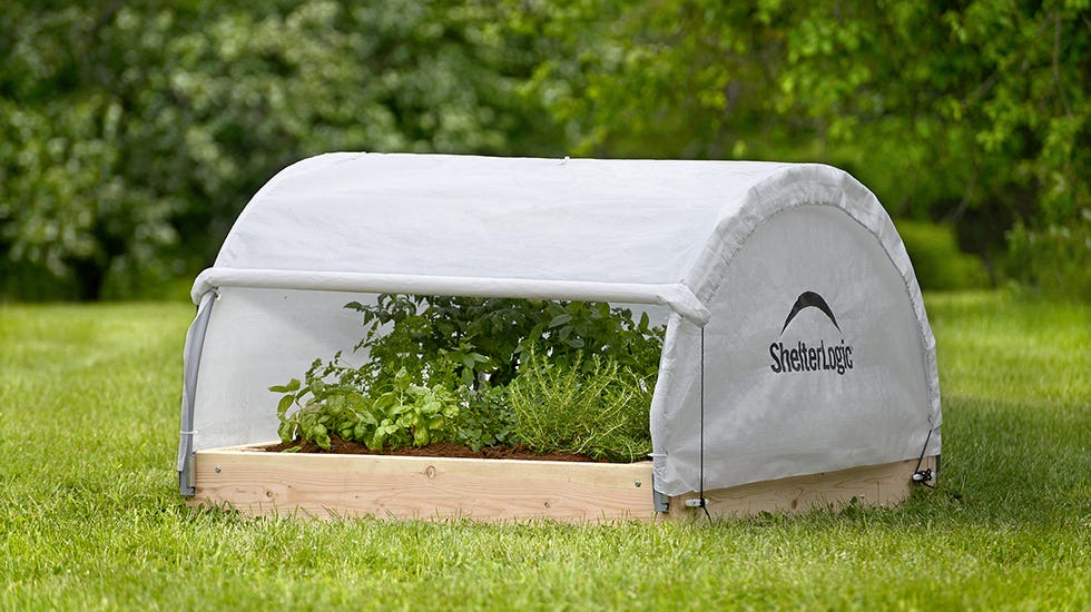 Raised bed greenhouse cover