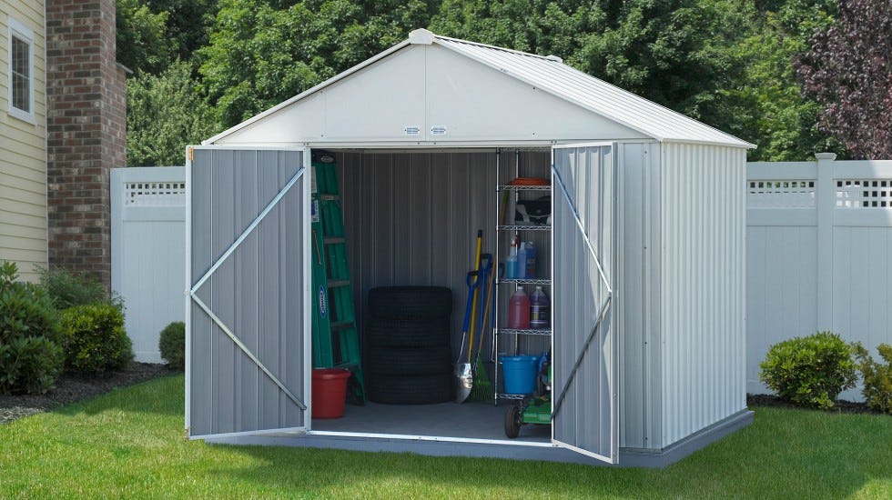 Organized storage shed
