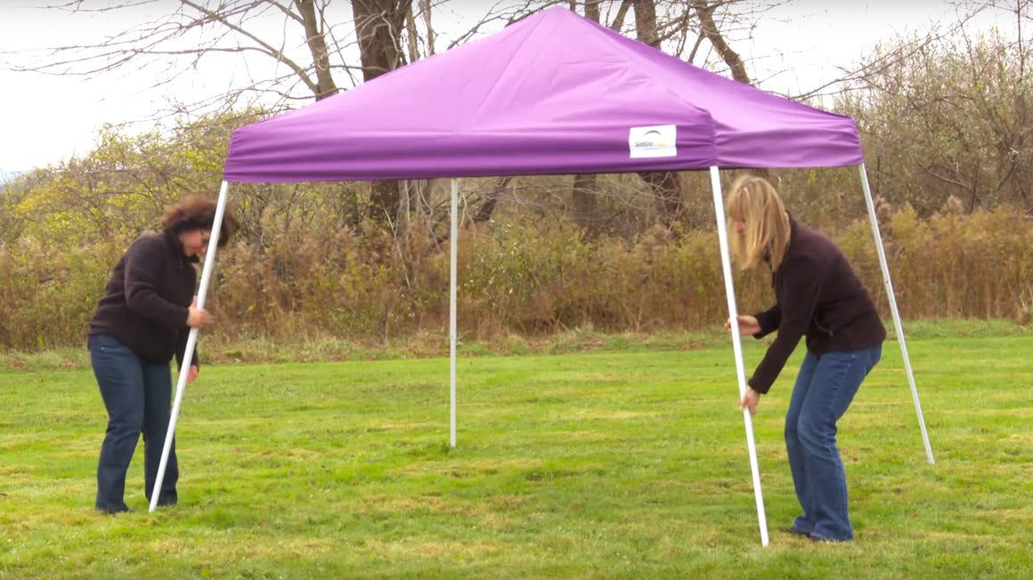 How to Assemble a ShelterLogic® Slant Leg Pop-Up Canopy