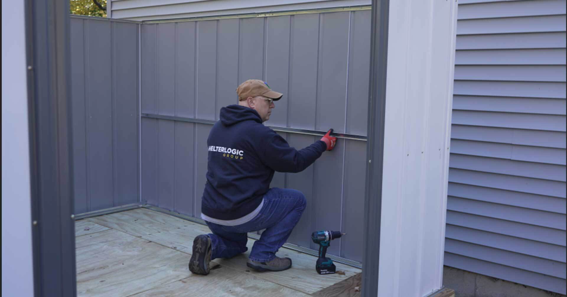 How to Assemble a Metal Storage Shed