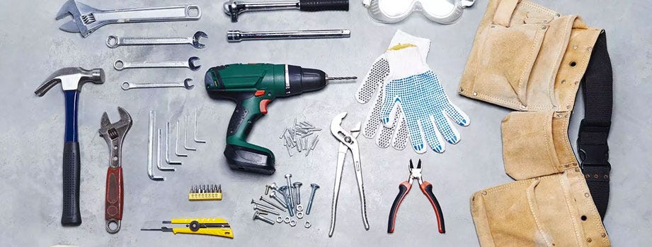 Tools for building shed