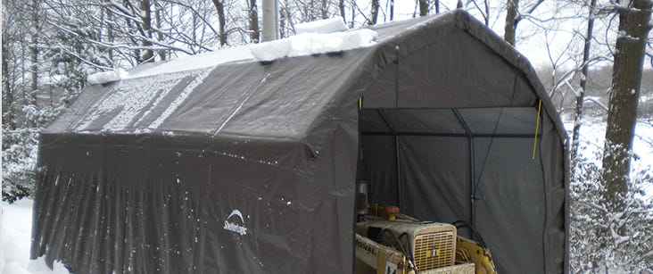 ShelterTech Snow Buildup