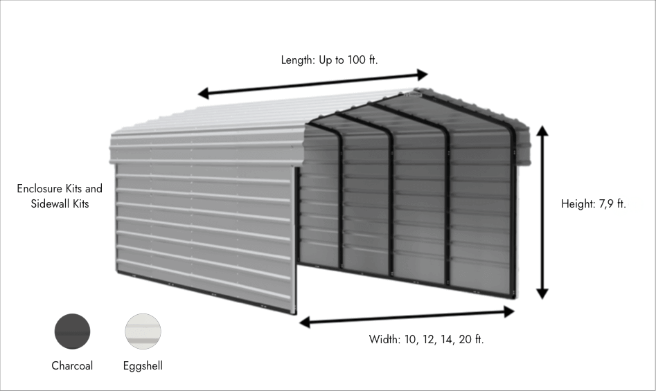 Configure Your Carport with Walls