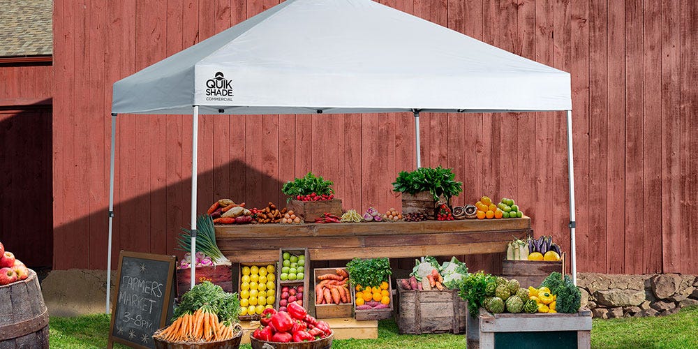 Commercial pop-up canopies for the farmers market