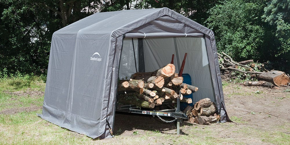 Shed-in-a-Box for firewood storage