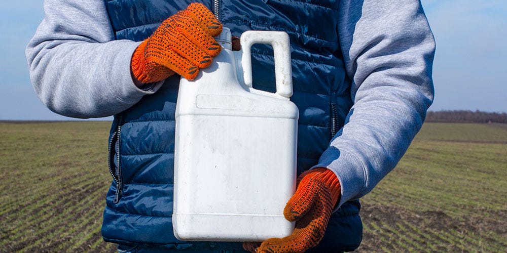 Person with Herbicide Person with Herbicide
