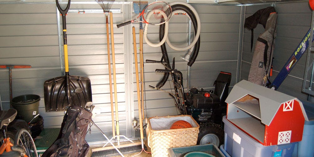 Metal Shed Storage Inside