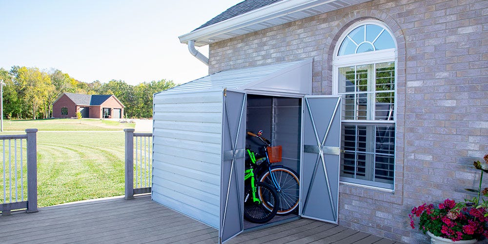 Metal Shed on Deck