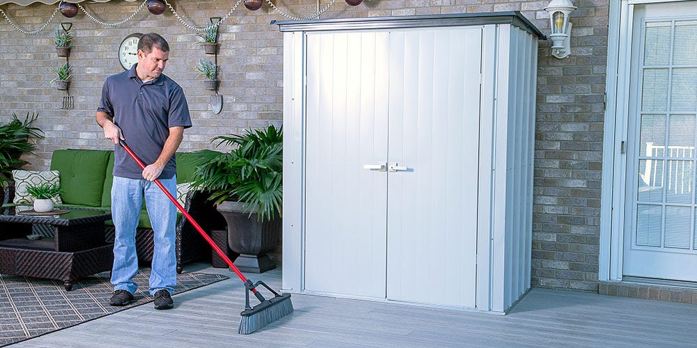 Patio storage shed