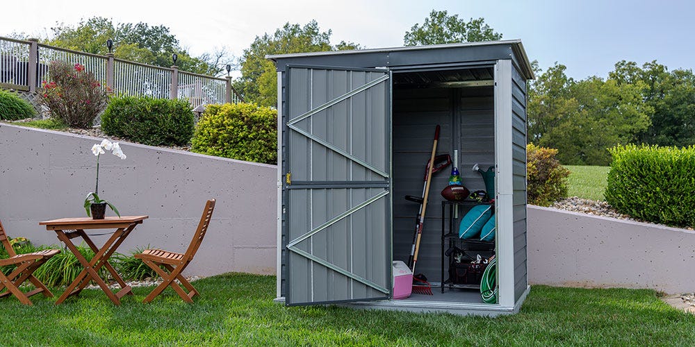 Pool Storage Shed Arrow