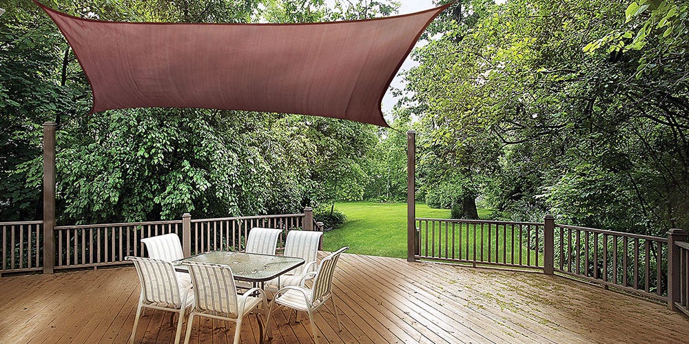 Shade Sails Brown Patio