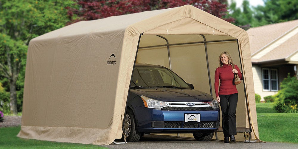 Parking your car in a portable garage will help prevent rust