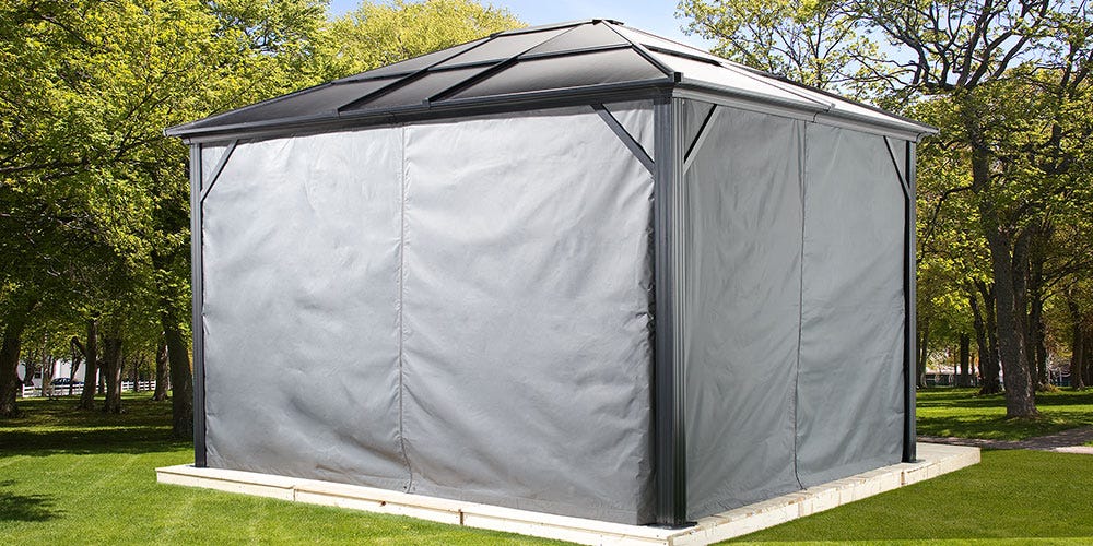 SOJAG Meridien gazebo with curtains