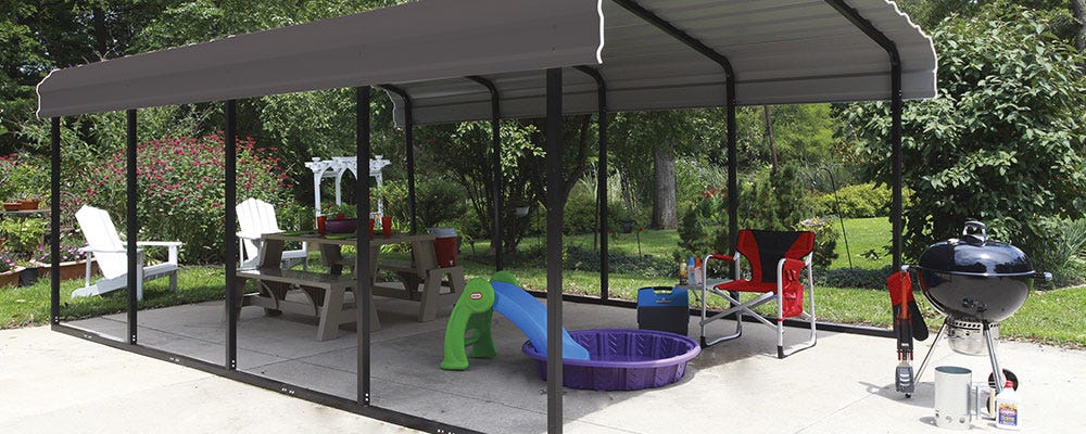 Carport patio shade