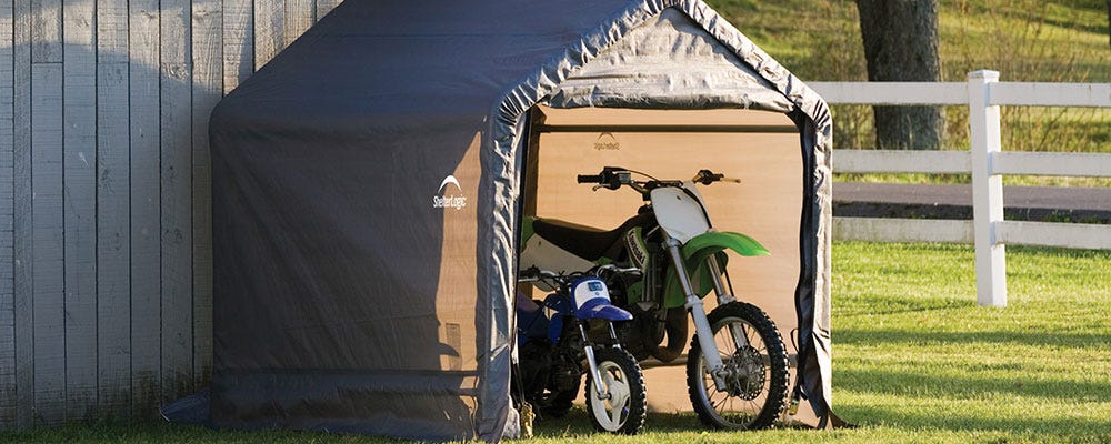 Motorcycle Fabric Shed