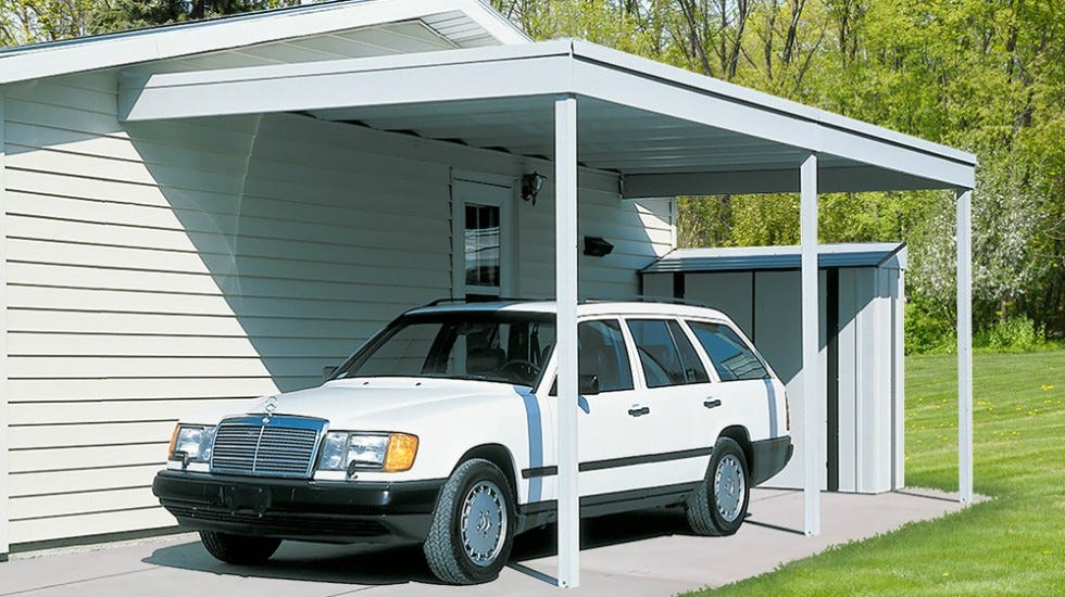 car shelter attached patio